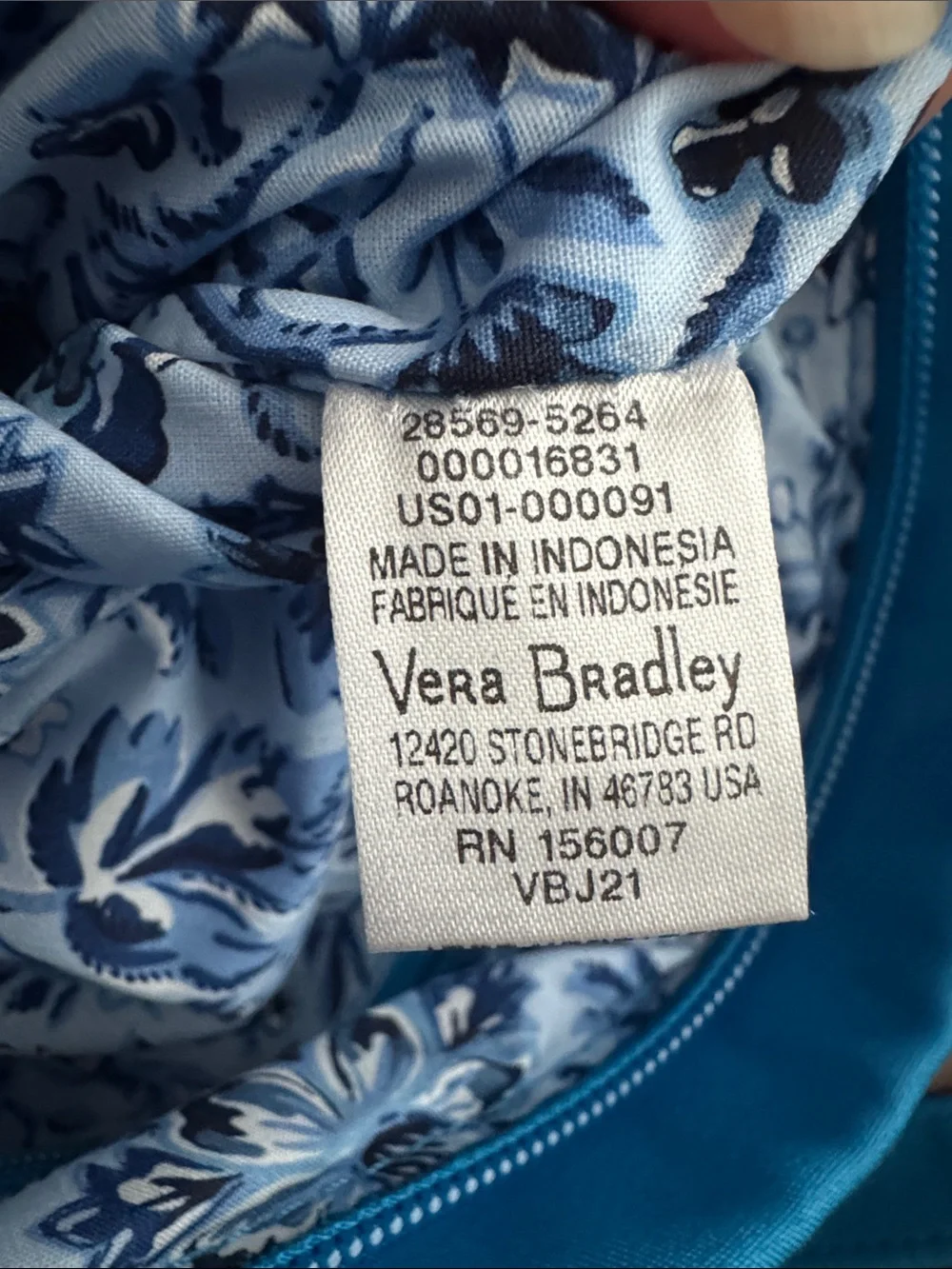 Vera Bradley Bright Blue Crossbody Messenger Bag 💙